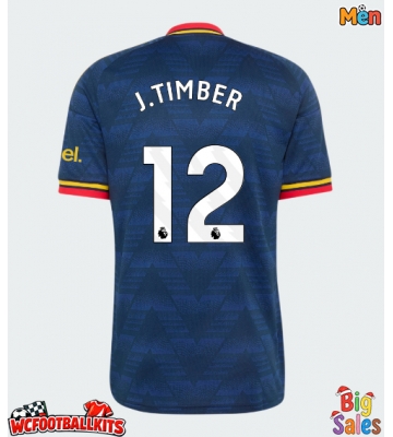 Arsenal Jurrien Timber #12 Replica Away Stadium Shirt 2026-27 Short Sleeve